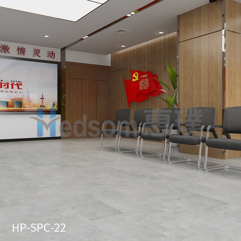 HP-SPC-22 惠璞石塑石材鎖扣地板防潮放水防滑
